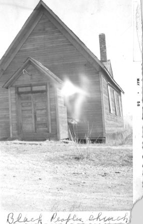 Black peoples Church in Roslyn 1958